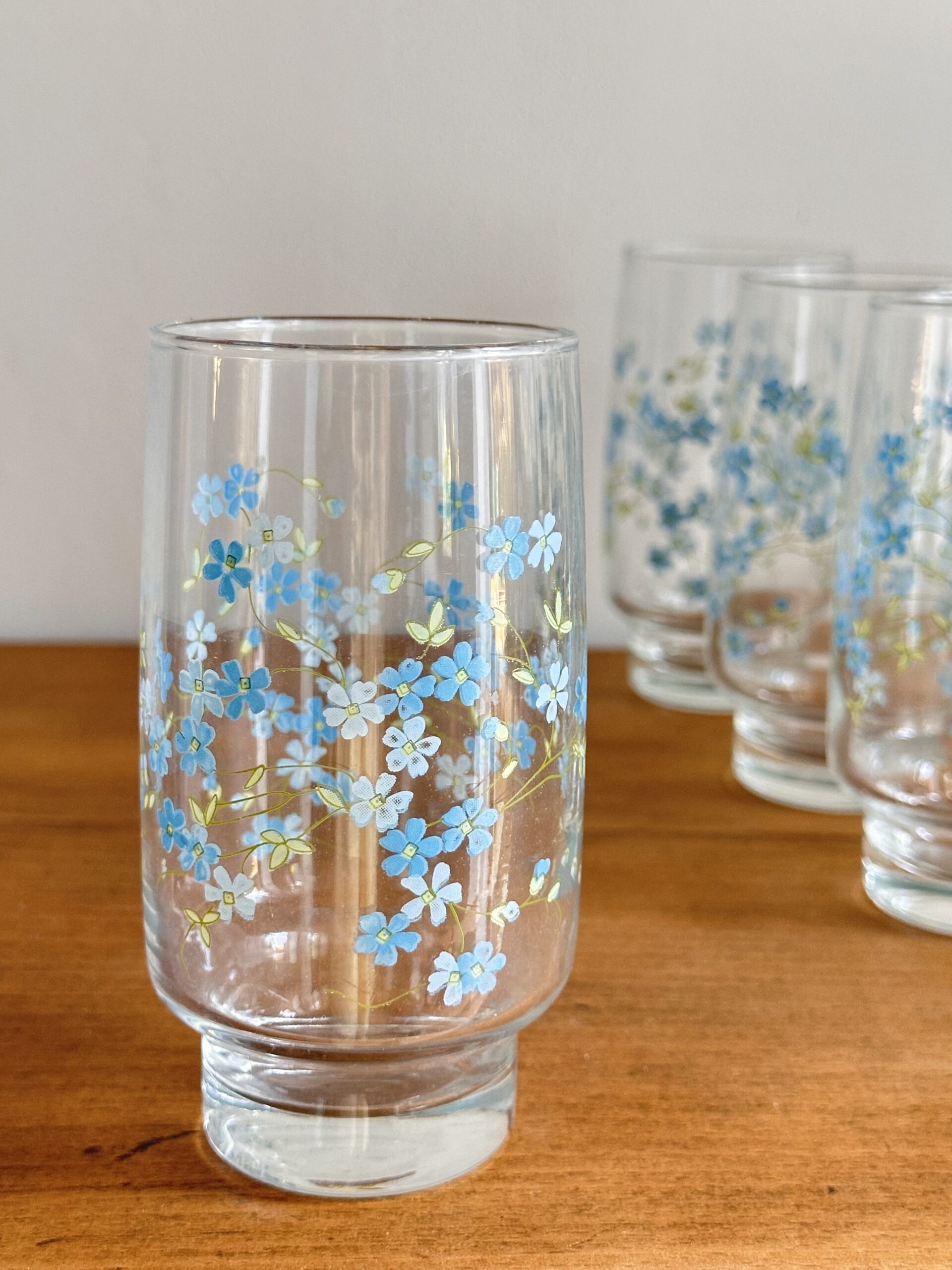 verre myosotis
